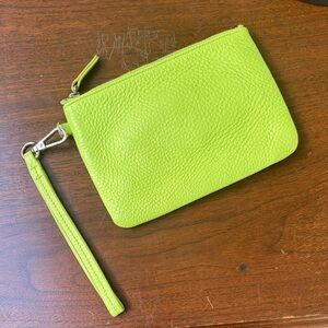Leatherology Small Wristlet Pouch - Lime Green